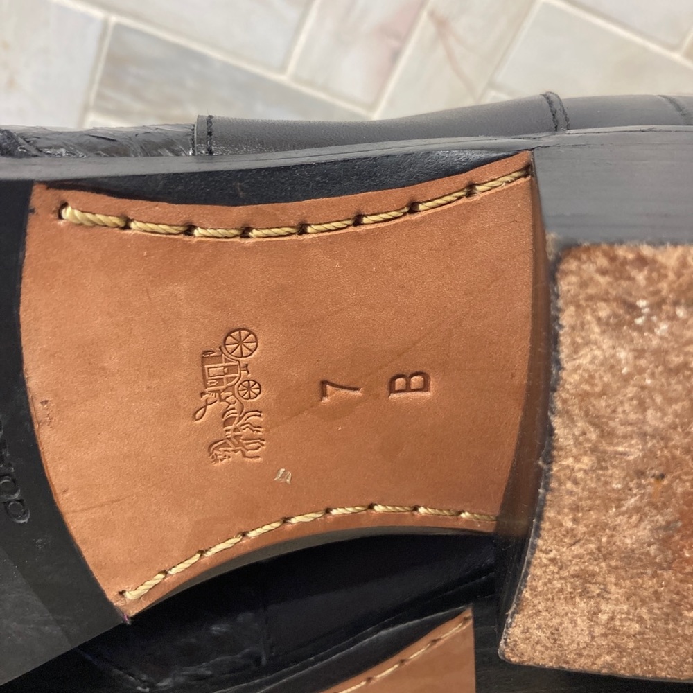 Coach Suffolk Patchwork Bootie Black Size 7 - image 7